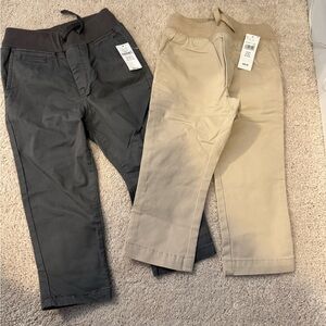 Toddler Boy Gap Gray and Tan Chino Pants